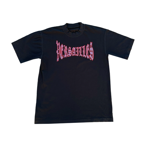 Versailles Pink Old English Rhinestone T-Shirt