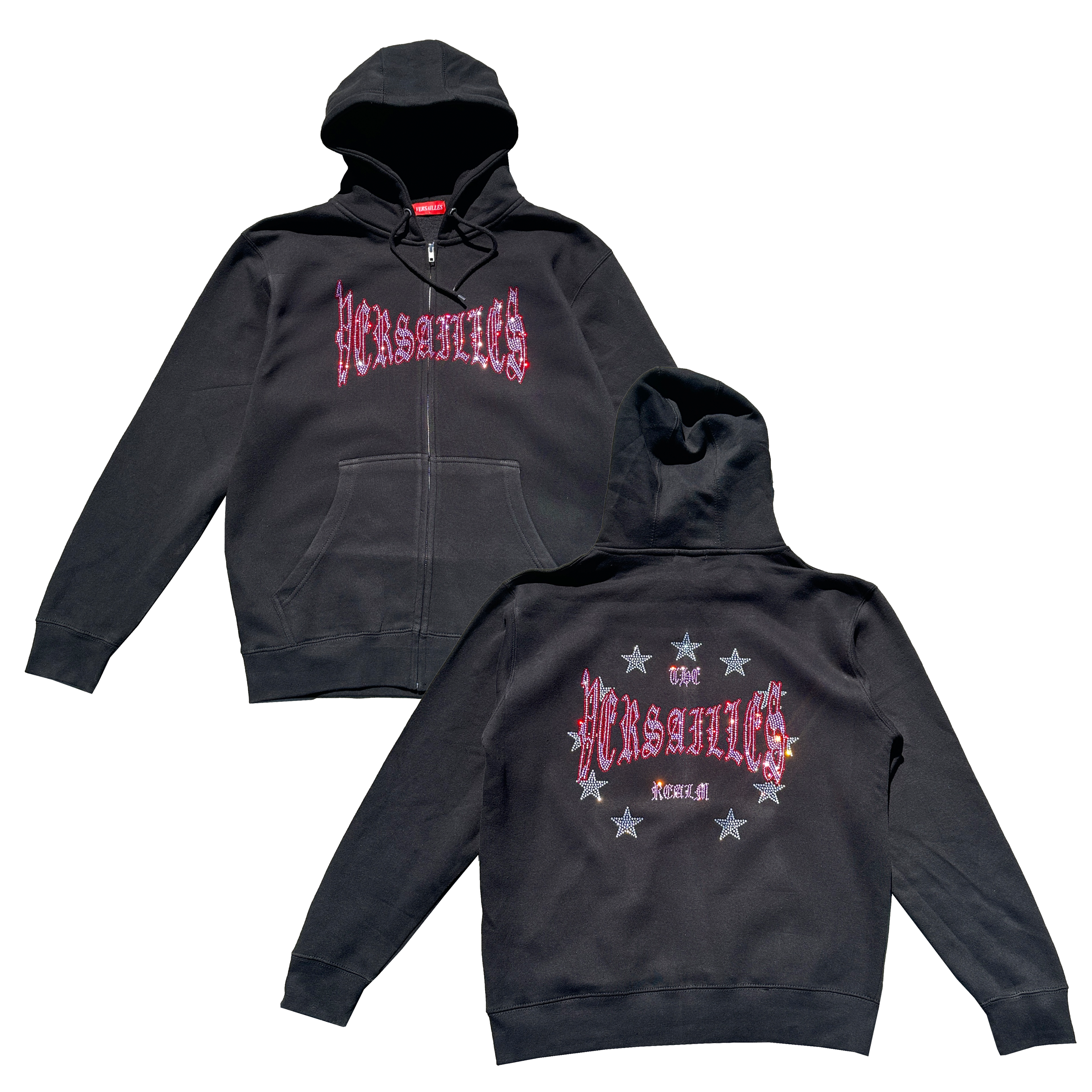 Versailles 'Pink Realm' Rhinestone Zip-Up