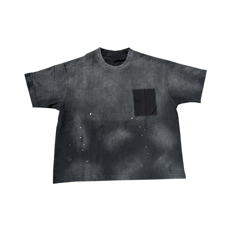 Versailles Washed Black Pocket Tee