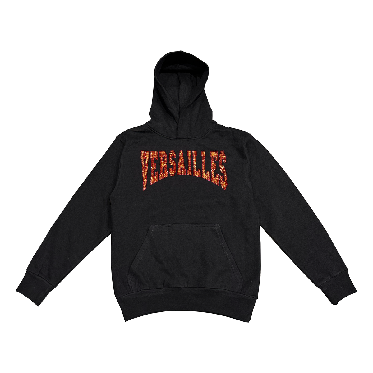 Versailles Orange Arc Rhinestone Urban Hoodie